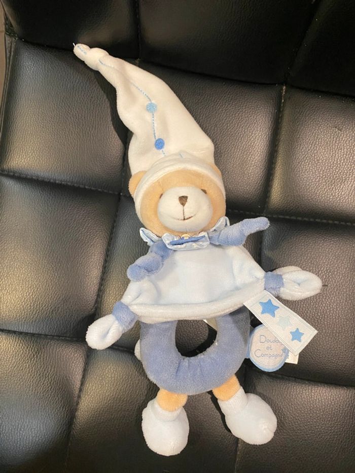 Doudou et compagnie ourson hochet bleu - photo numéro 5