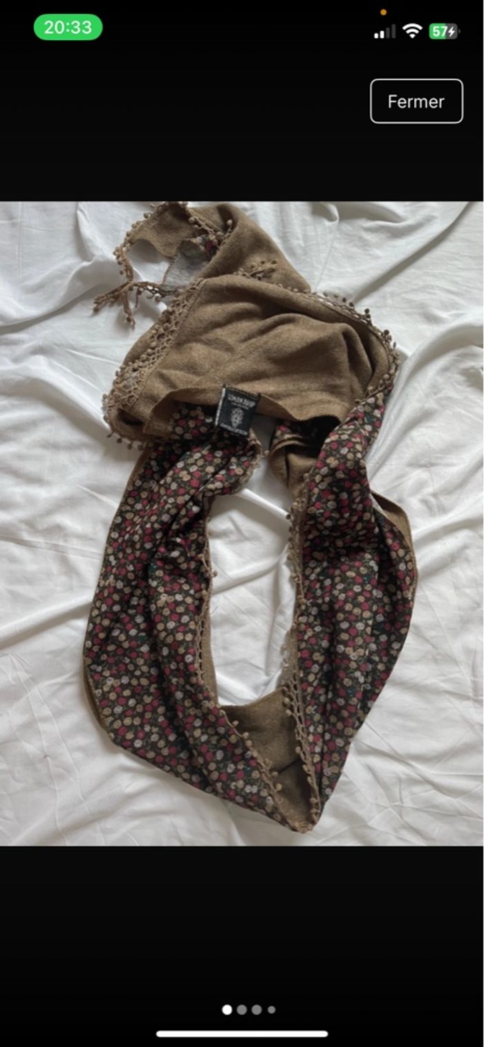Petite écharpe marron
