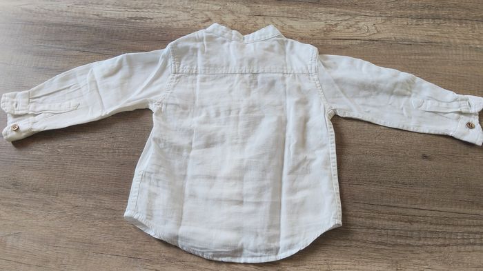 Chemise blanche en lin 3 ans - photo numéro 5