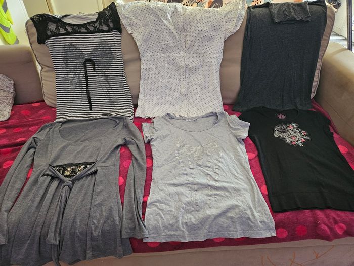 T-shirt lot femme taille S - photo numéro 5