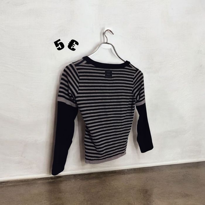Pull fée marabouté bicolore taille 16ans col v - photo numéro 2