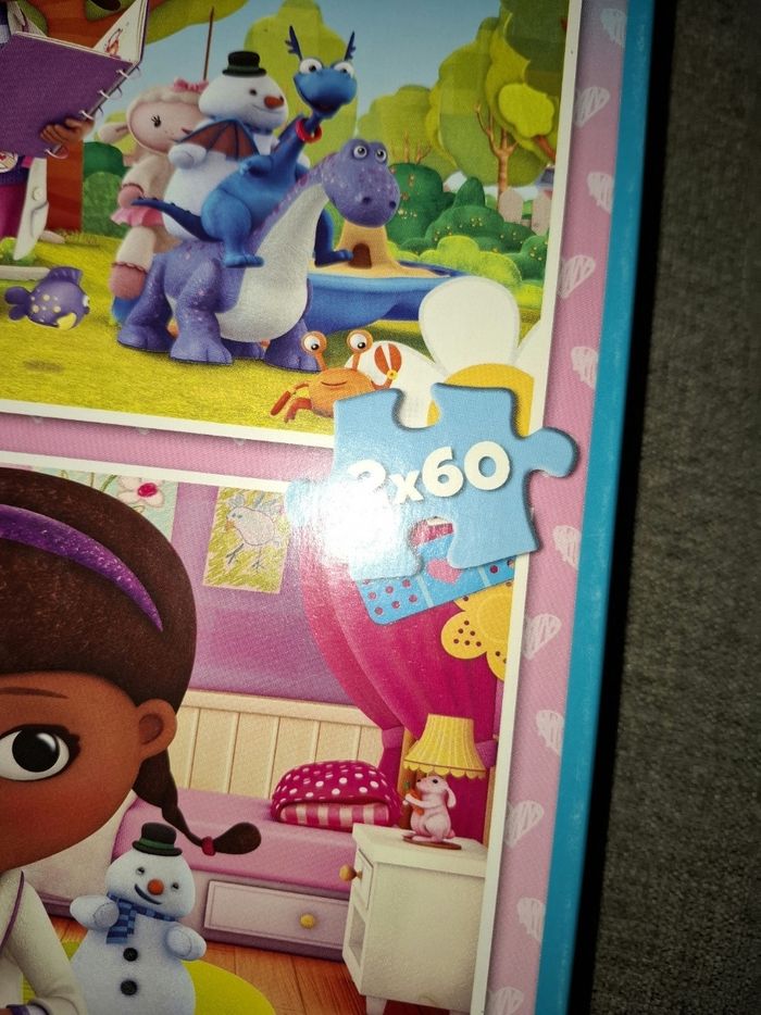 Boite de 2 puzzles 60 pièces Docteur la Peluche Clementoni - photo numéro 3
