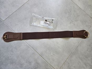 Ceinture élastique femme marron