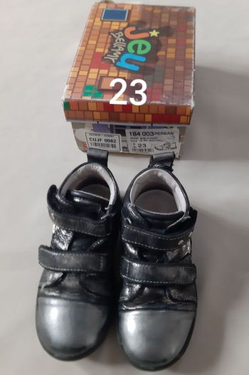 chaussures à scratchs tout cuir fille - Bellamy - pointure 23