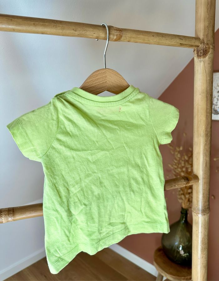 🍁 Teeshirt vert anis Tissaia 6 mois 🍁 - photo numéro 3