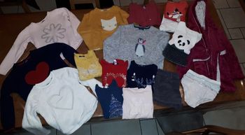Lot vêtements hiver fille marque Okaidi taille 6 ans