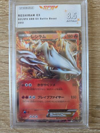 Carte Gradée Reshiram Ex Japonaise 