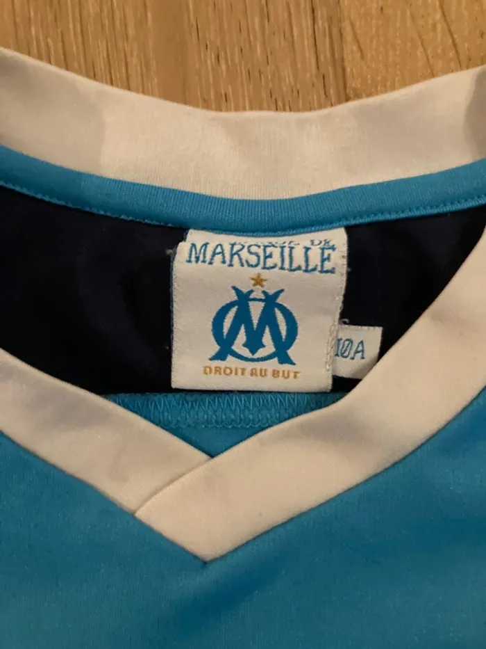 Maillot foot Olympique Marseille droit au but 12 ans - photo numéro 2