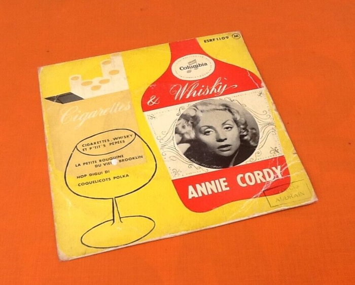 Vinyle 45 tours Annie Cordy Cigarettes & Whisky (1957)