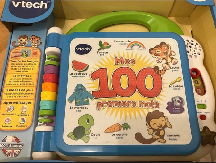 Jeu Vtech Mes 100 premiers mots bilingue neuf - photo numéro 2