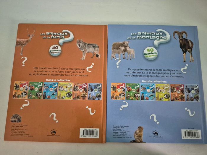 Lot de 2 livres les animaux de la forêt / montagne - photo numéro 2
