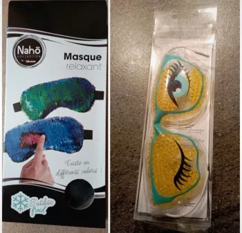 Masques relaxants pour les yeux neuf