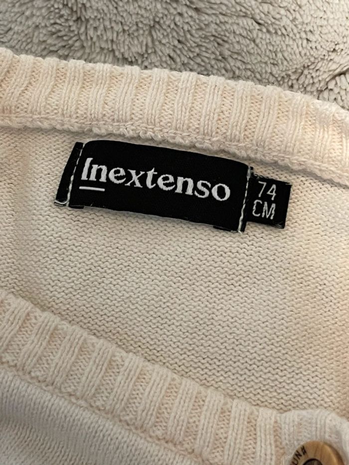 Pull rayé en coton - Inextenso - 74 cm - photo numéro 2