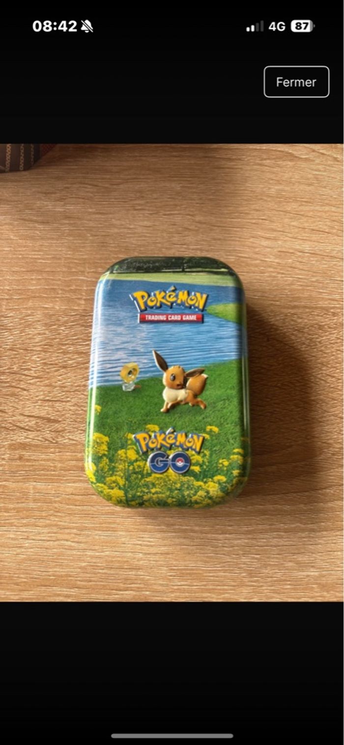 Lot de 6 mini tins Pokémon vide - photo numéro 4