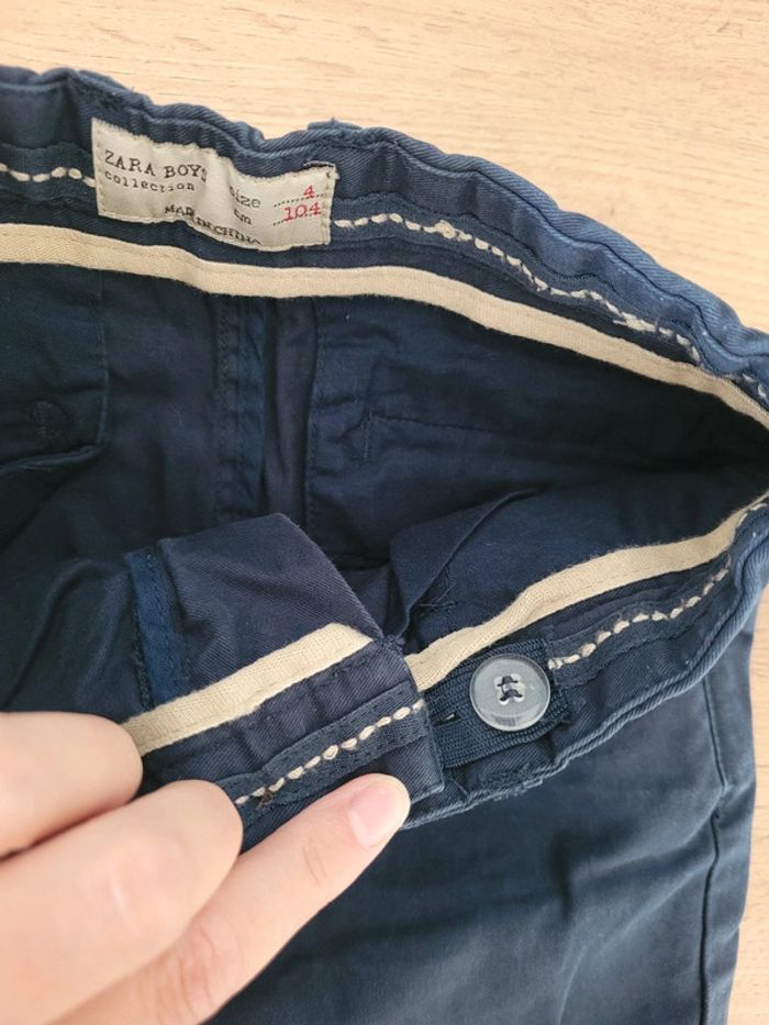 Short bleu marine zara 4 ans - photo numéro 3