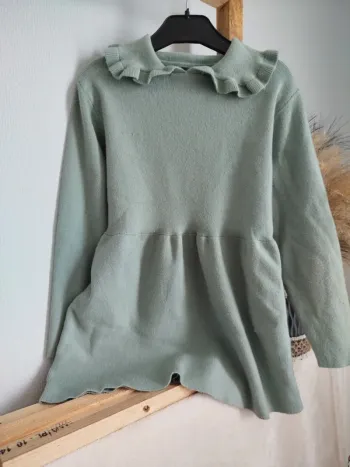Robe verte Kiabi 6 ans col claudine