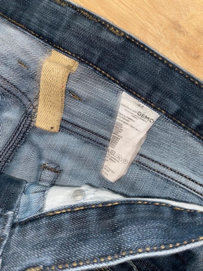 Jean Gémo bleu décoloré – Taille 44 - photo numéro 3