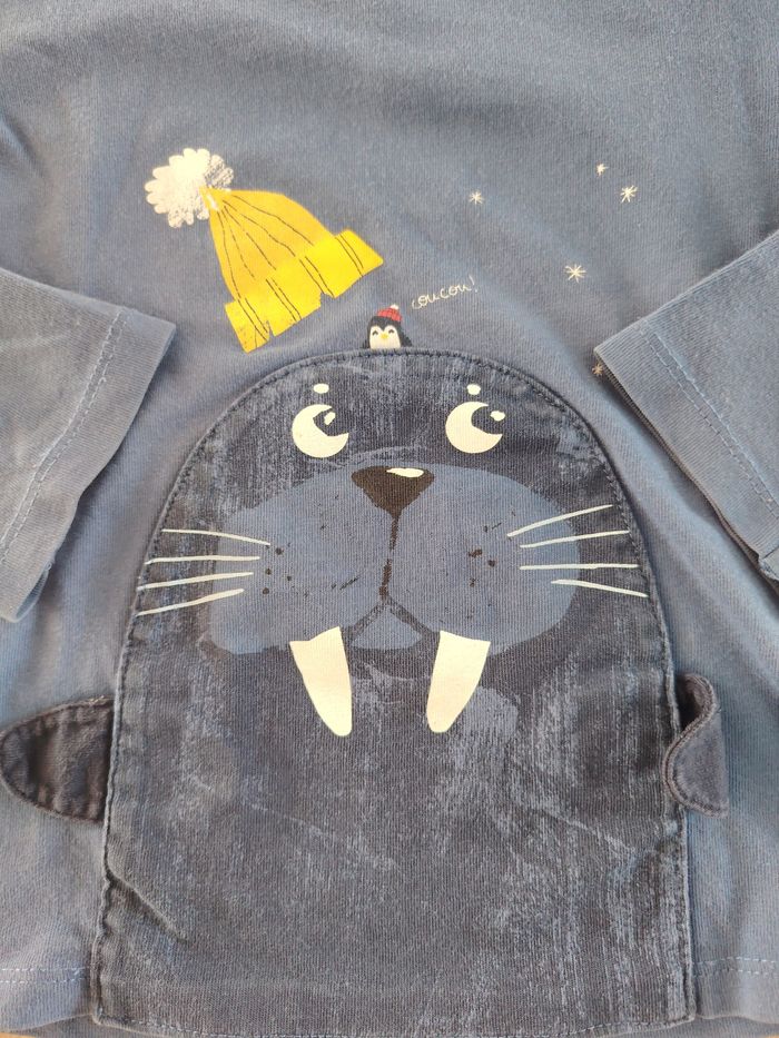 T-shirt manches longues garçon 3ans catimini tbe - photo numéro 3