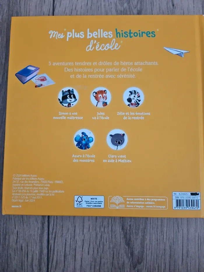 Livre "mes plus belles histoires d'ecole". - photo numéro 2