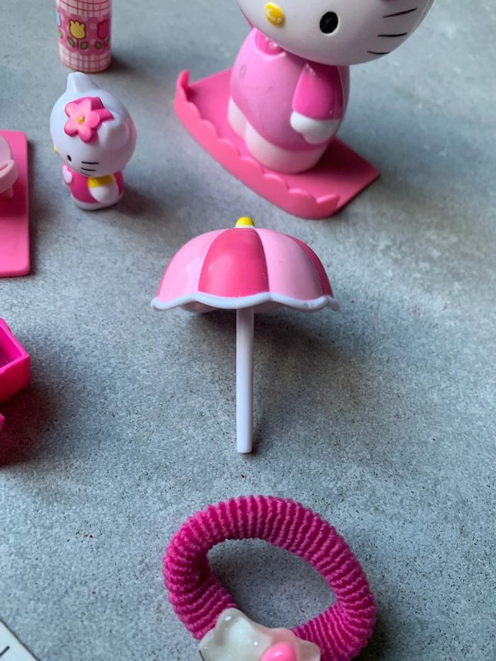 Lot hello kitty maman et fille valise parasol fleur élastique cheveux - photo numéro 4