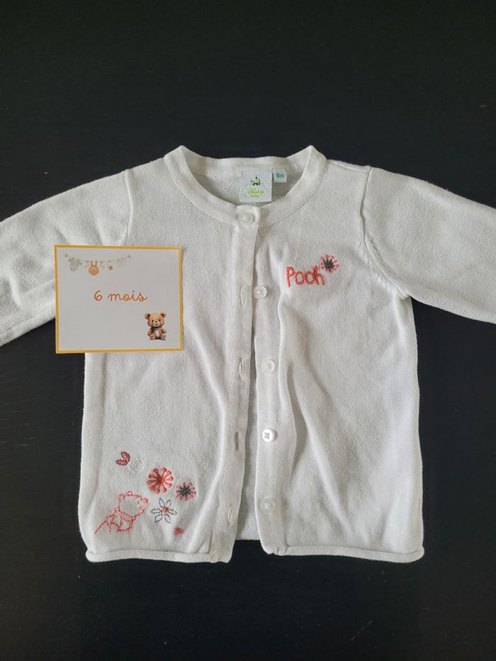 Gilet blanc Winnie 6 mois - photo numéro 2