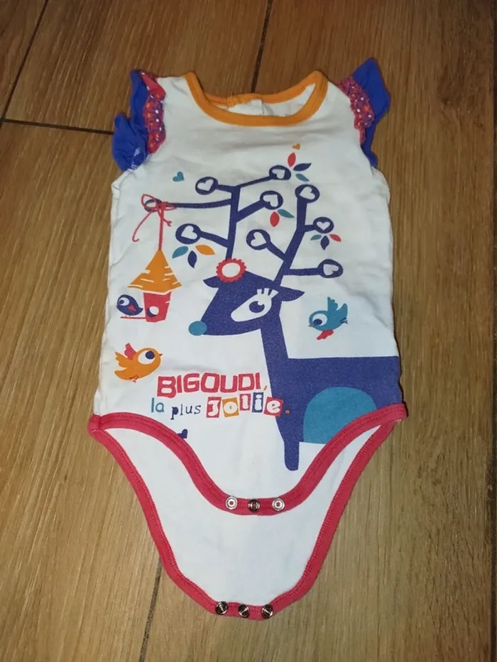 Lot de 9 bodies bébé fille 24 mois manches courtes - photo numéro 5