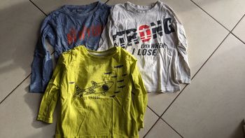 Lot de 3 t-shirts manches longues garçon 5-6 ans