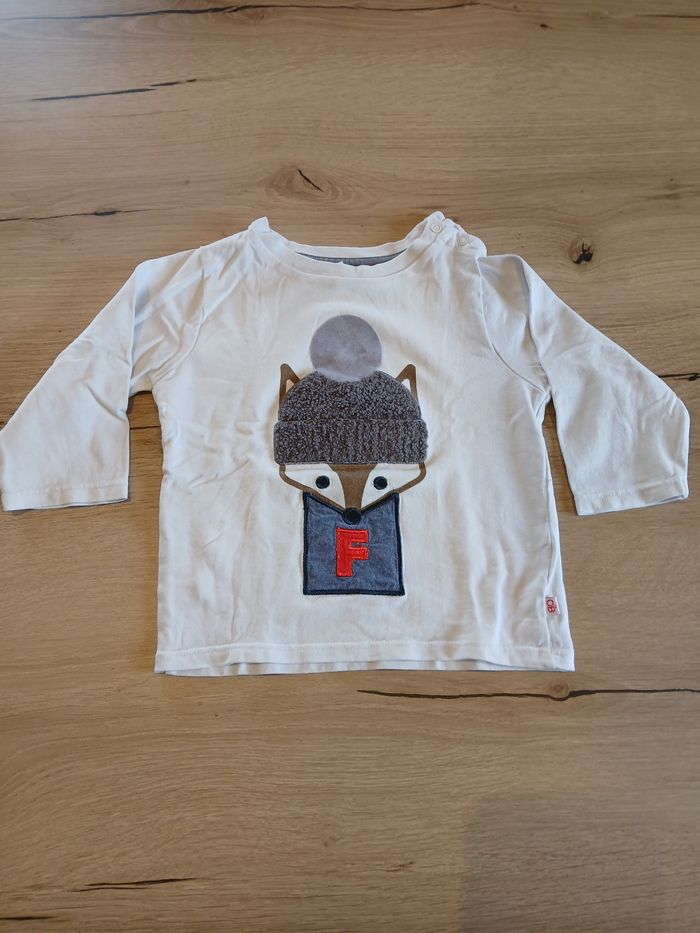 T shirt manches longues renard