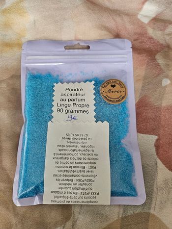 Poudre aspirateur au parfum Linge Propre