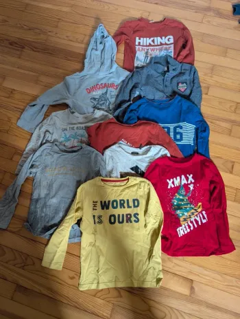 Lot tee shirt manche longue