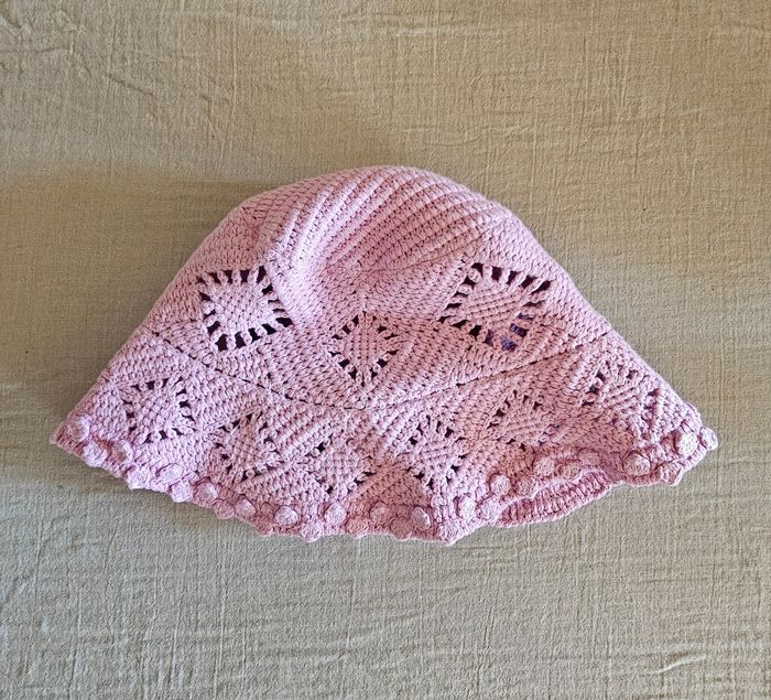 Bob en crochet rose parme Maje