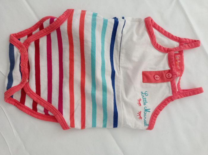 deux bodies de Little Marcel 3mois réf R196 B6 - photo numéro 3