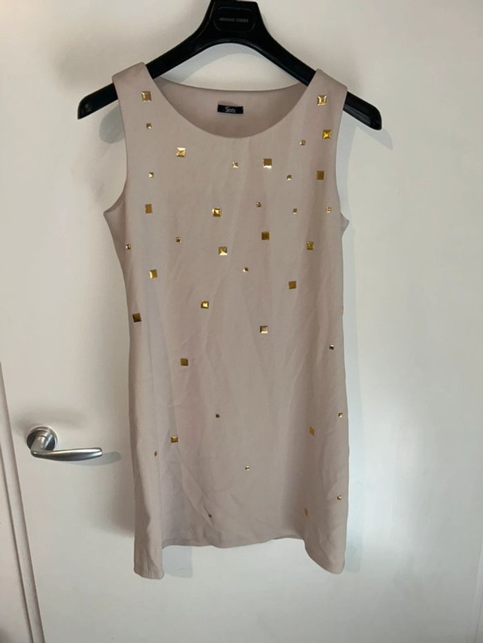 Jolie petite robe beige / crème - Taille 38/40 - Tanaïs