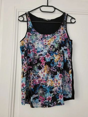 Débardeur noir à motifs Etam Taille S