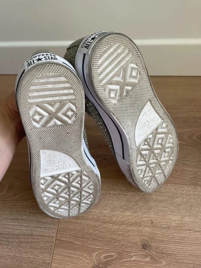 Converse basses kaki semelle épaisse - photo numéro 5