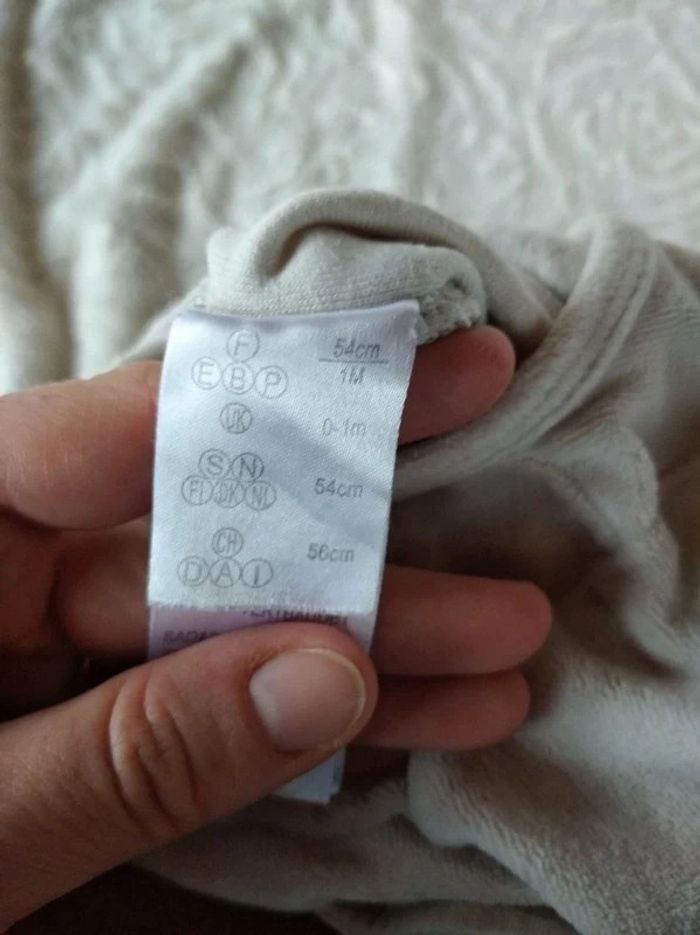 Pyjama grenouillère velours Mixte 1 mois "Travel & Adventure" Vertbaudet - photo numéro 9