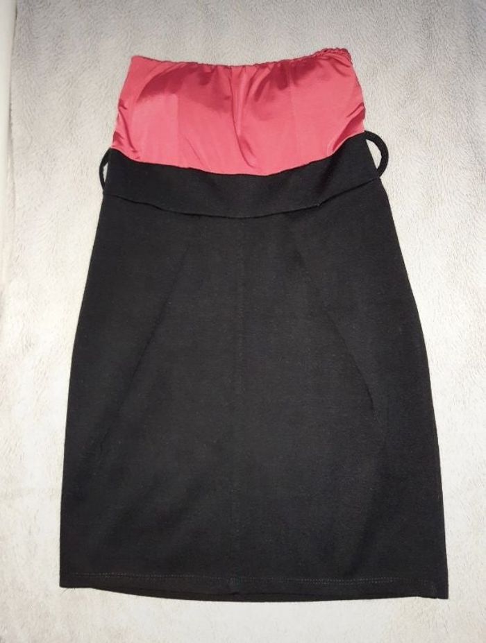Robe bustier rouge et noir