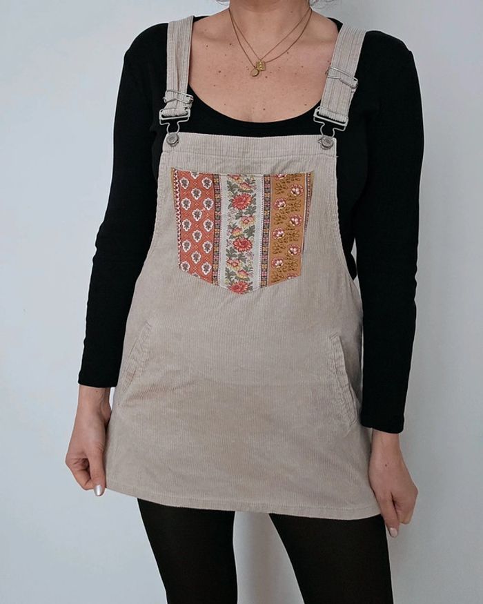 Robe salopette upcyclée - photo numéro 3