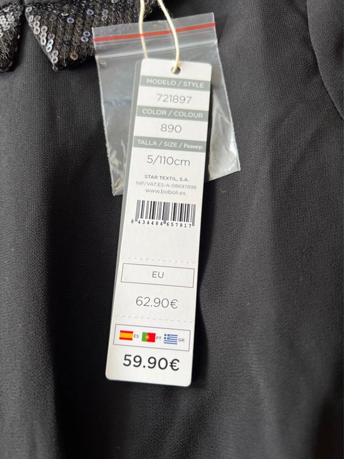 Robe de fête fille 5 ans magnifique avec sacoche - photo numéro 3