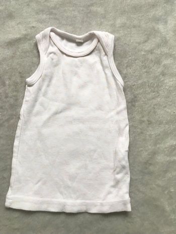 Débardeur blanc à motifs 9mois