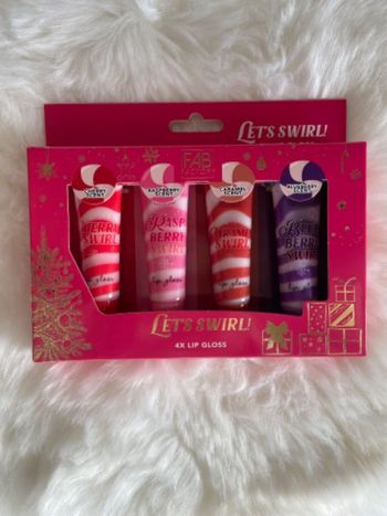 Coffret avec 4 gloss Noël