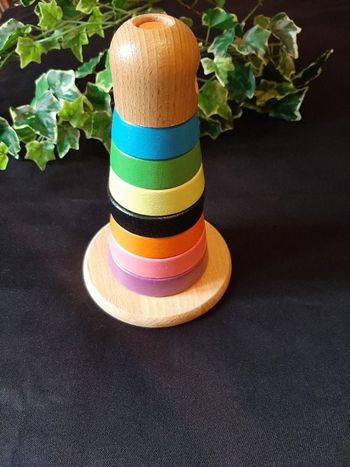 Jouet ludique empilable en bois 1/3ans Ikea