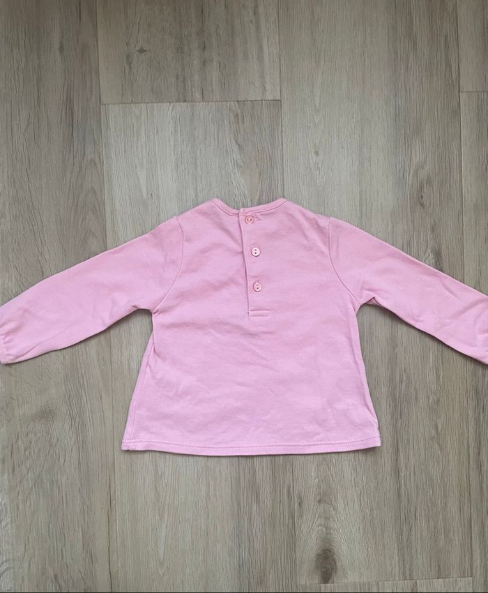 Tee shirt rose 12 mois - photo numéro 2