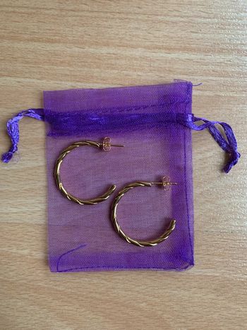 Créoles ouvertes en acier inoxydable