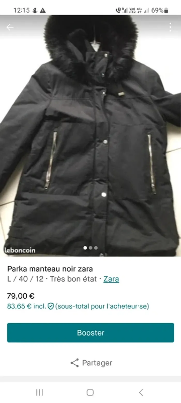 Parka Zara - photo numéro 2