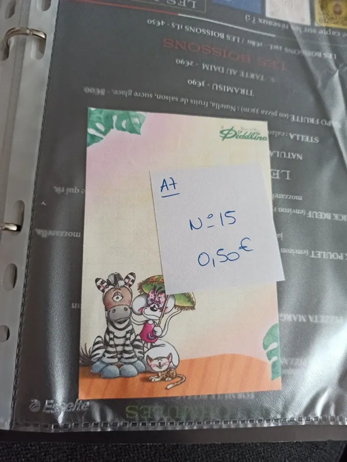 Feuille Diddl A7 15 0,50€