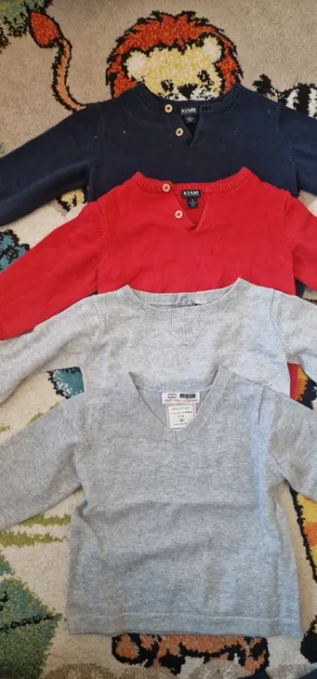 Lot pull légers 12 mois