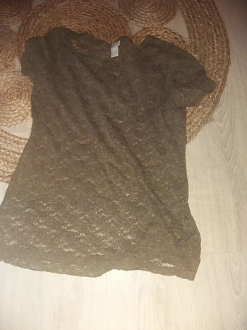 T shirt dentelle transparente