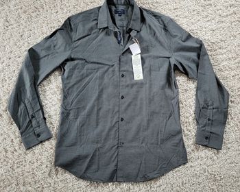 Chemise à fins motifs slim fit neuve