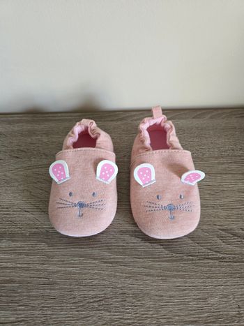 Chaussure Bébé Fille - Pantoufle souris - Taille 150